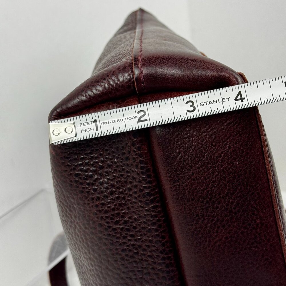 Vtg Portland Leather Goods Mini Crossbody Purse Brown Nutmeg Full Grain Double - Picture 9 of 16
